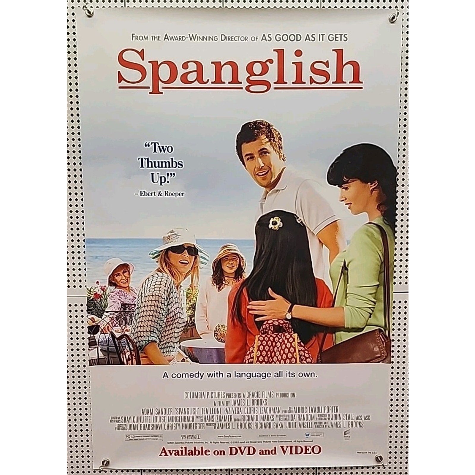 Spanglish Movie Poster Single Sided Original 27x40