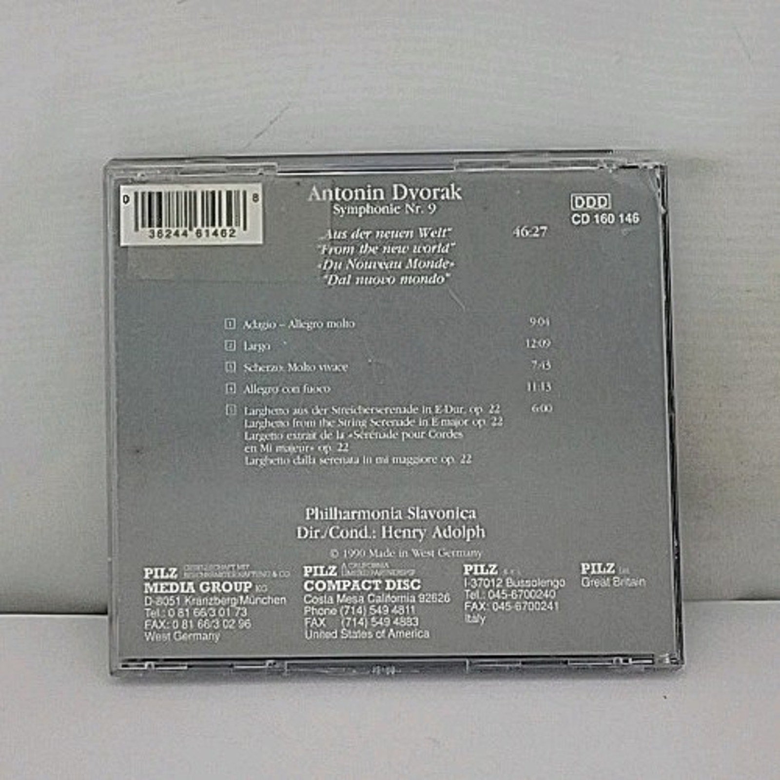 Antonin Dvorak Symphonie Nr 9 CD Vienna Master Series Pilz