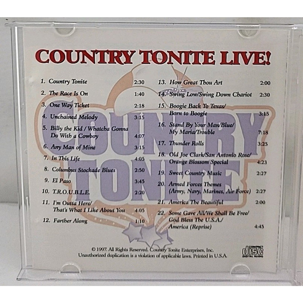 Country Tonite Live! CD