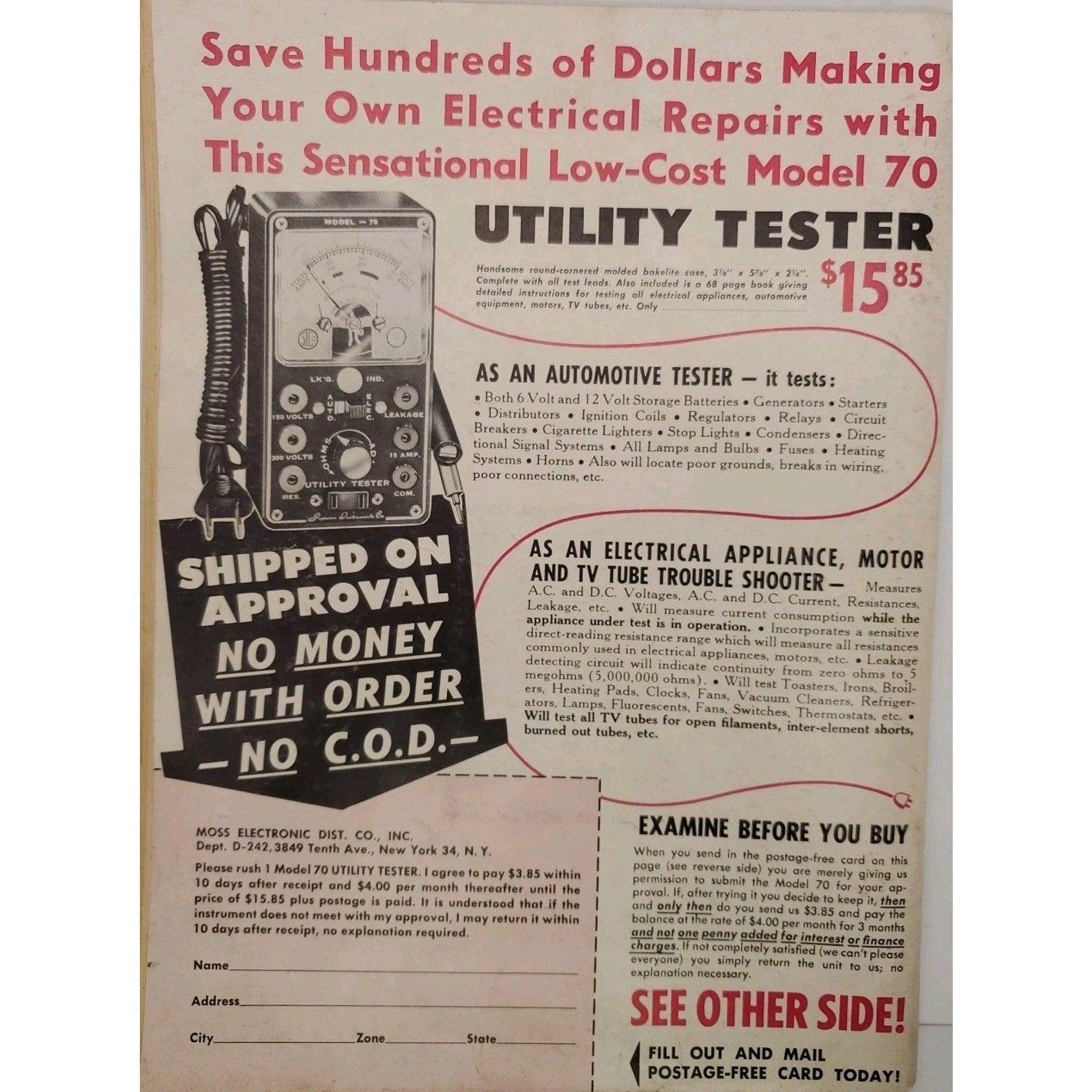 Home And Auto Mechanic Magazine July 1956