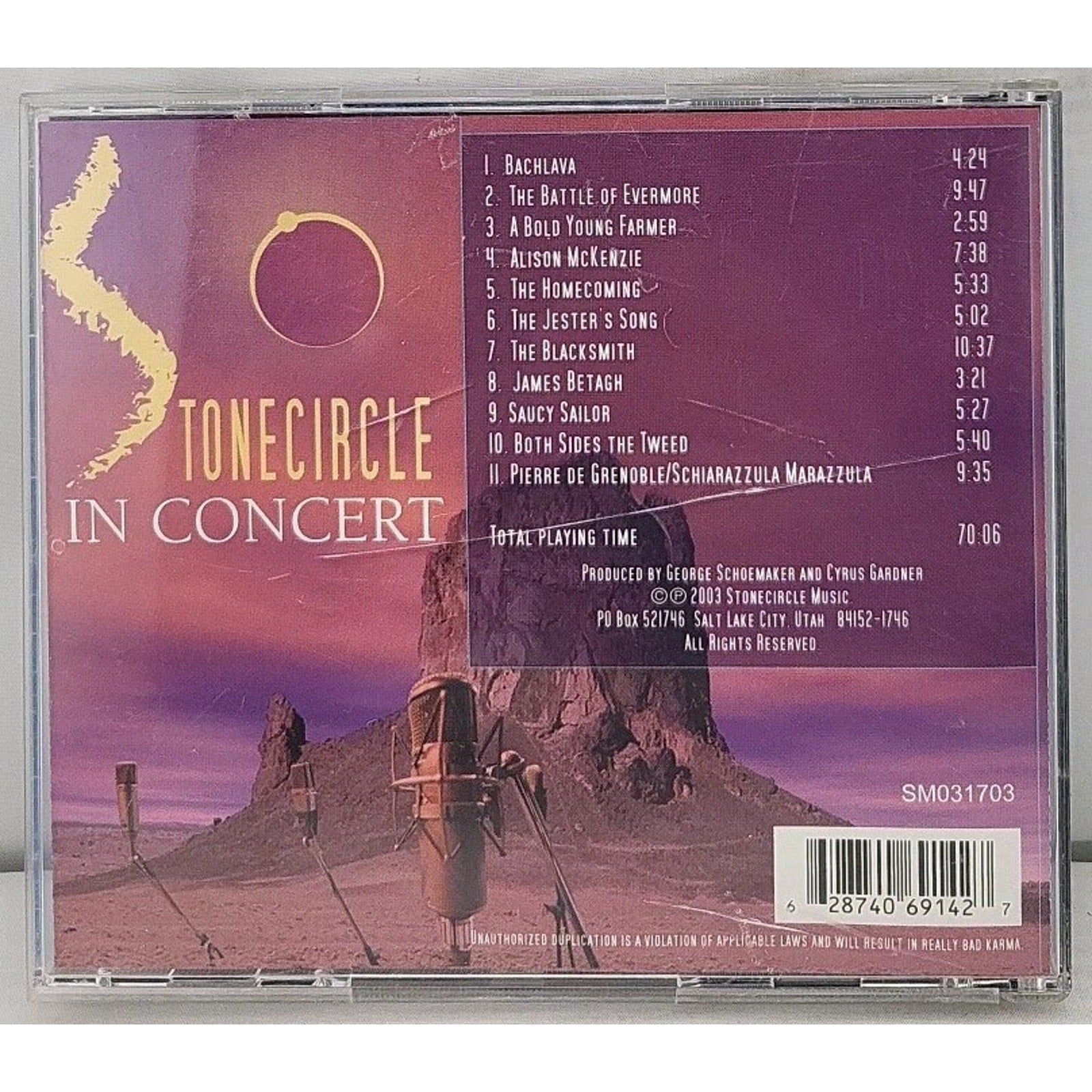 In Concert by Stonecircle (CD, 2004)