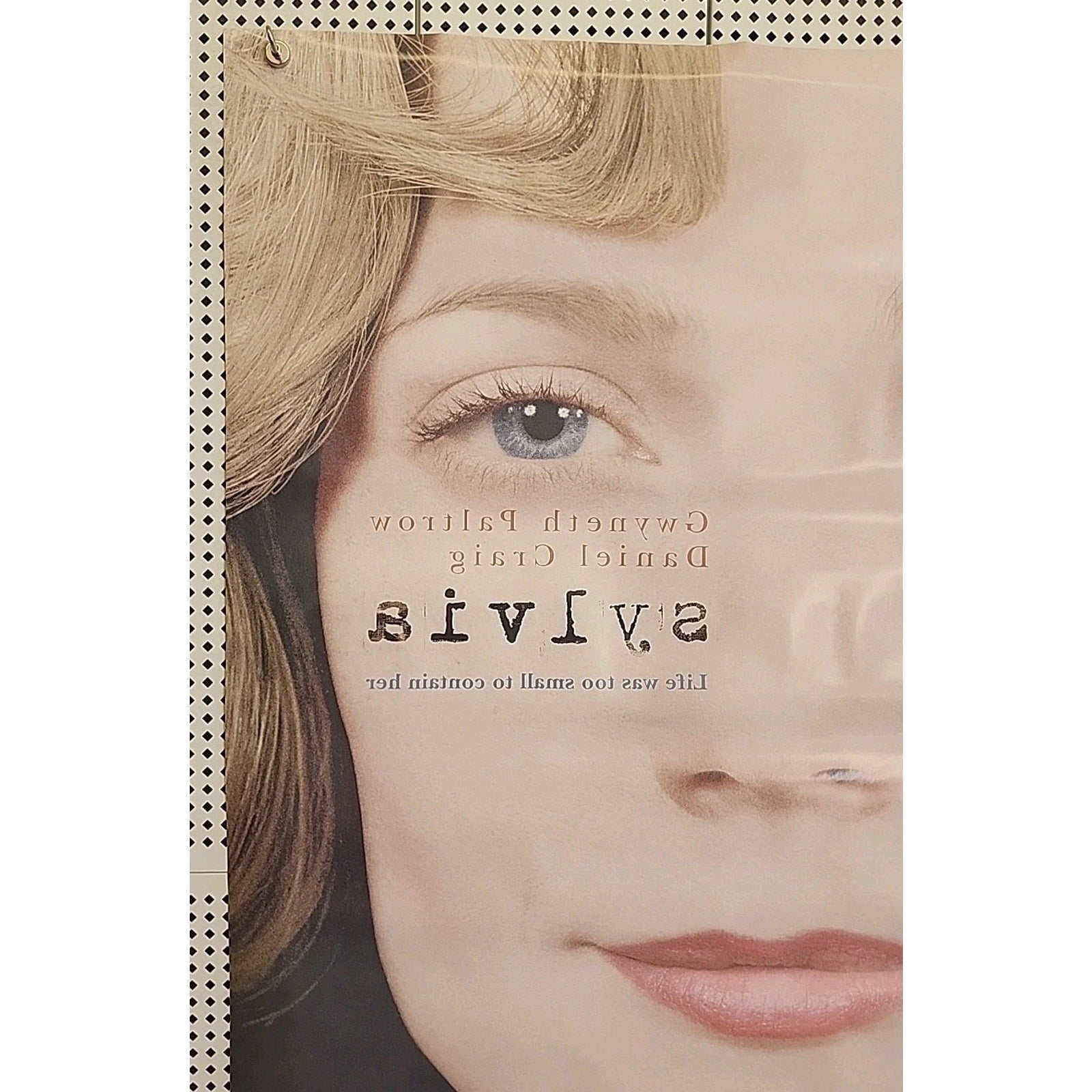 2003 Original Double Sided Sylvia Movie Poster 40” X 27” Sylvia Plath