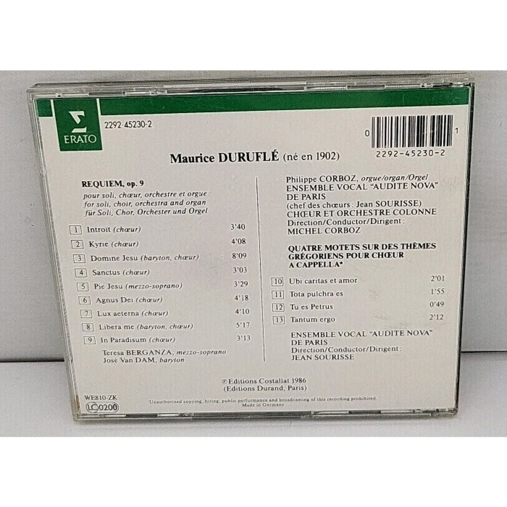 Requiem by Michel Corboz (CD, 1992)
