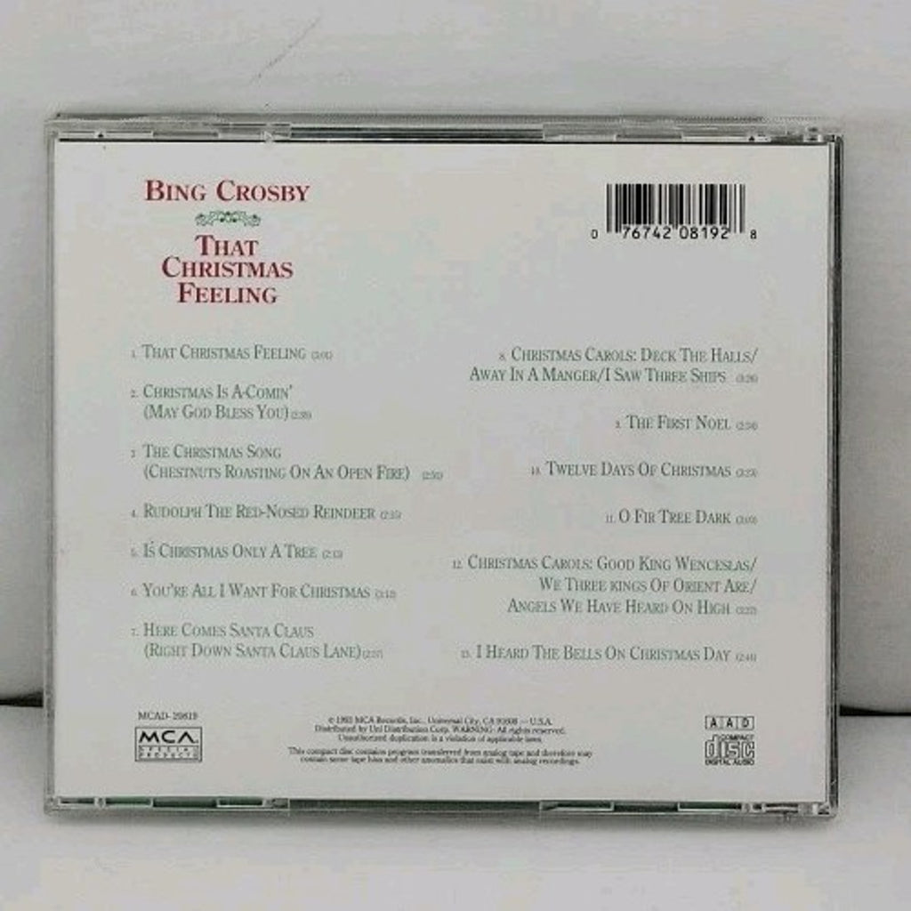 Bing Crosby That Christmas Feeling CD