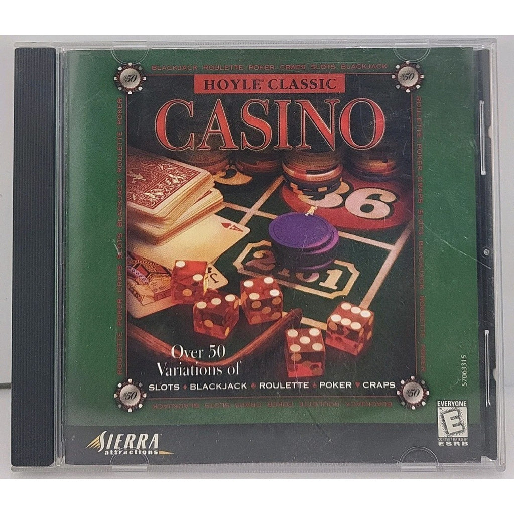Hoyle Classic Casino PC CD-Rom 1998 Windows Blackjack, Roulette, Craps, Slots
