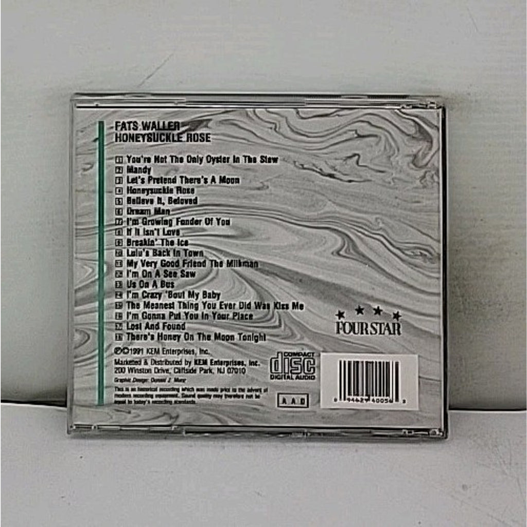 Honeysuckle Rose [Four Star] by Fats Waller (CD, May-1994, Four Star)