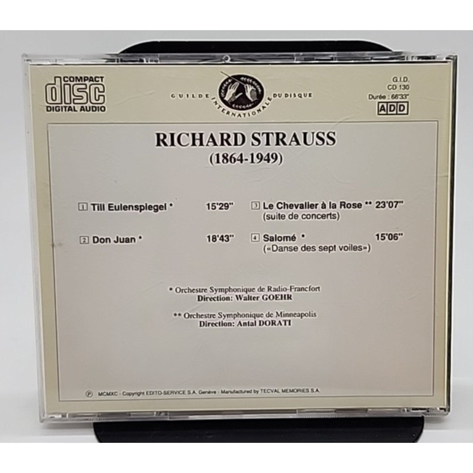R. Strauss Till Eulenspiegel- Don Juan Walter Goehr (CD)