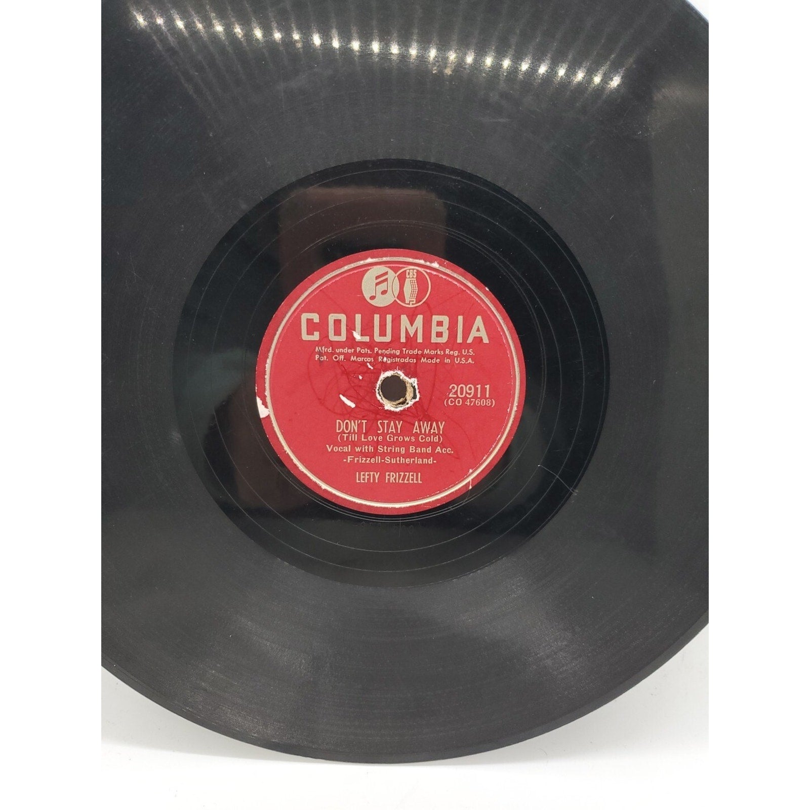 Lefty Frizzell - Don't Stay Away & You're Here So Everything's All Right(Record)