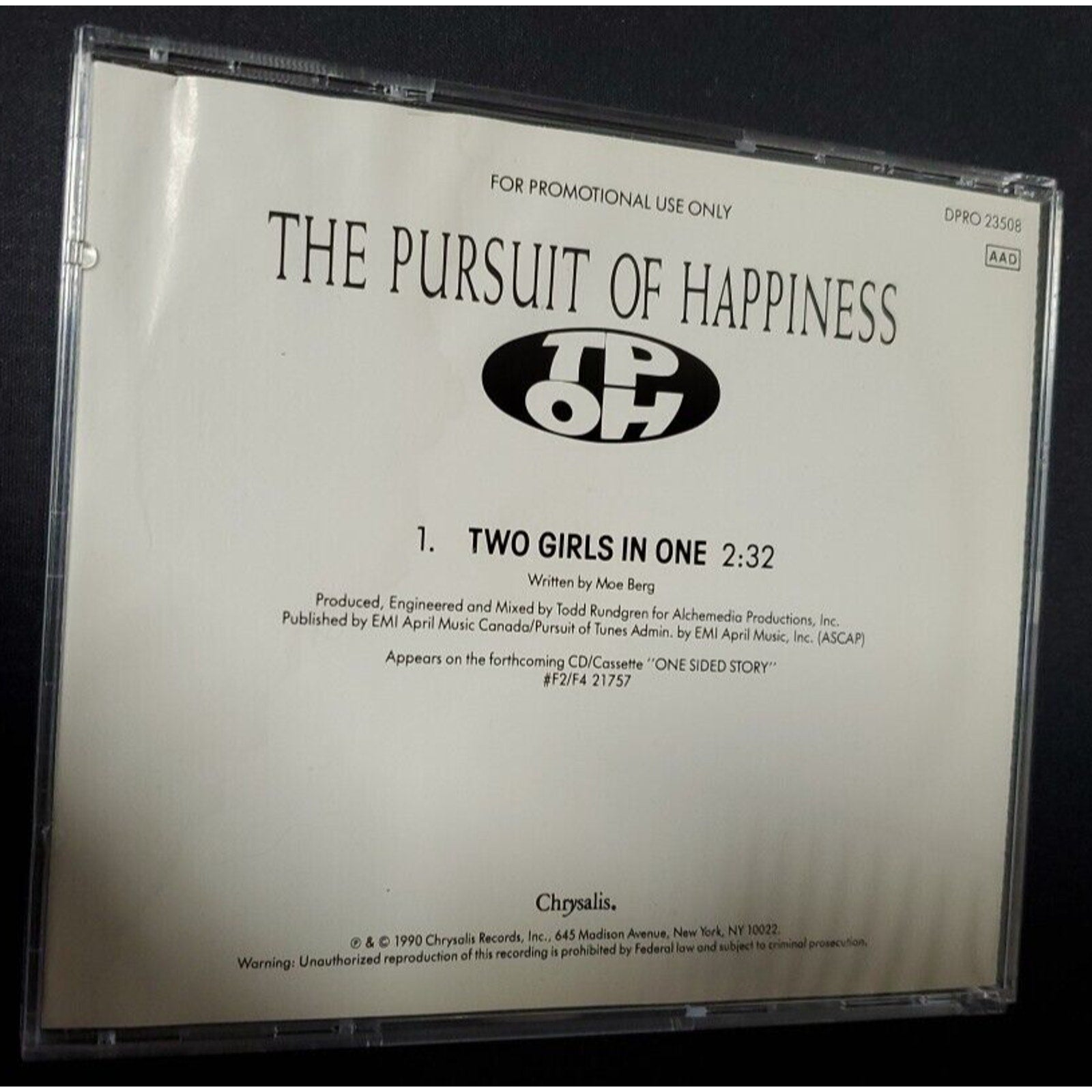 The Pursuit Of Happiness Two Girls In One (CD)