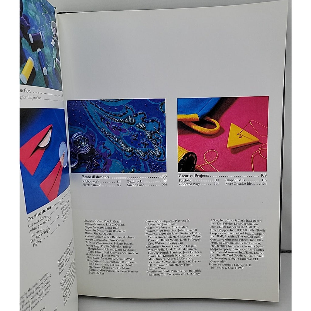 Creative Sewing Ideas: Singer Sewing Reference Library (1990, Hardcover)