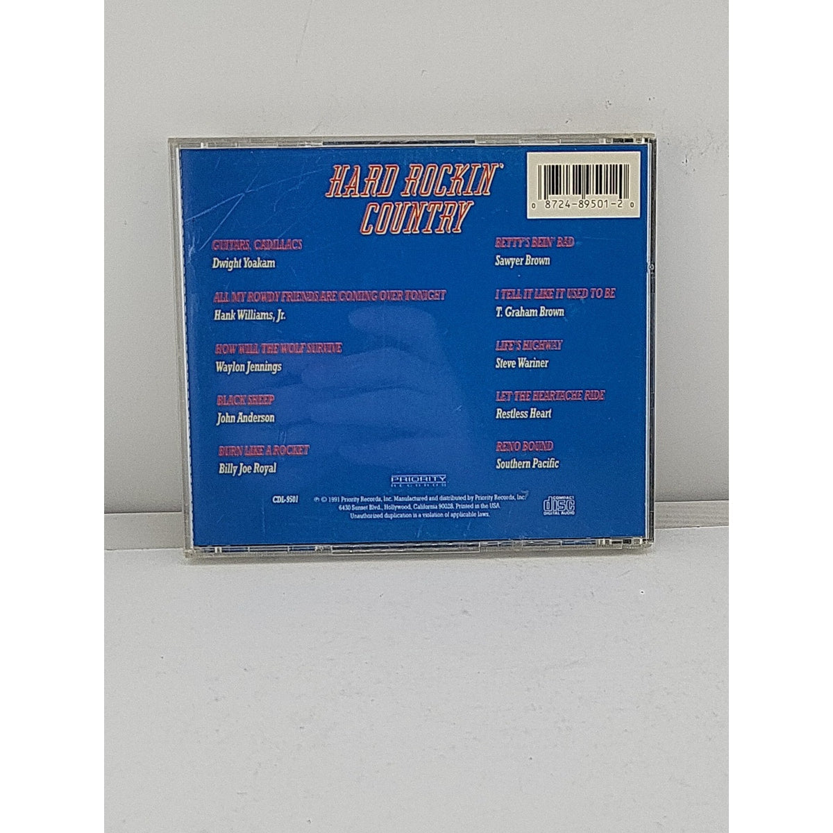 Hard Rockin' Country by Various Artists (CD, Mar-1993, Priority Records)