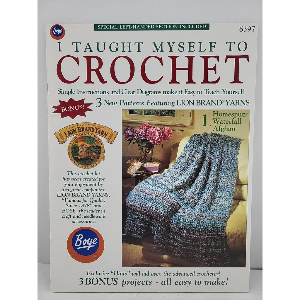 Boye I Taught Myself To Crochet Book #6397