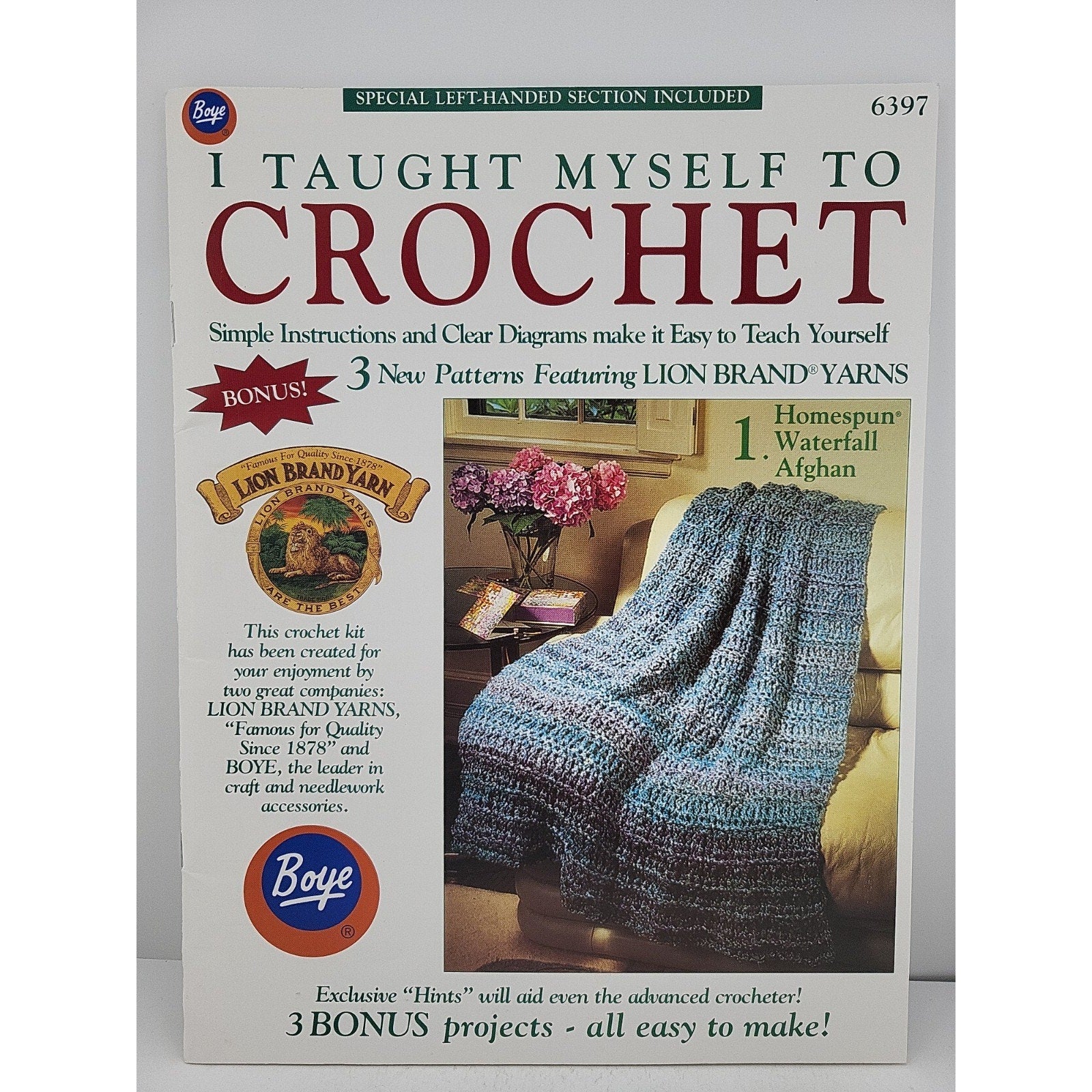 Boye I Taught Myself To Crochet Book #6397