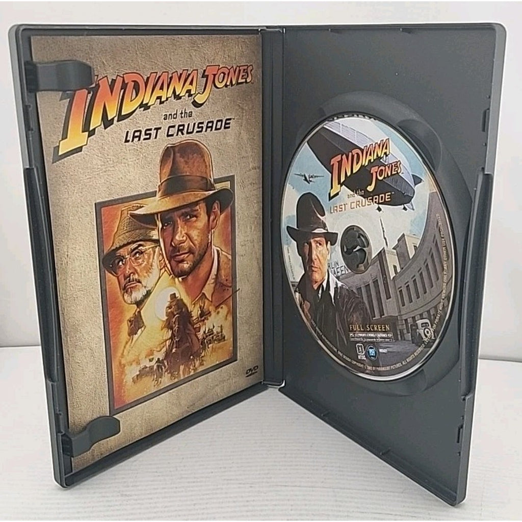 Indiana Jones and the Last Crusade (DVD, 1989,Fullscreen)