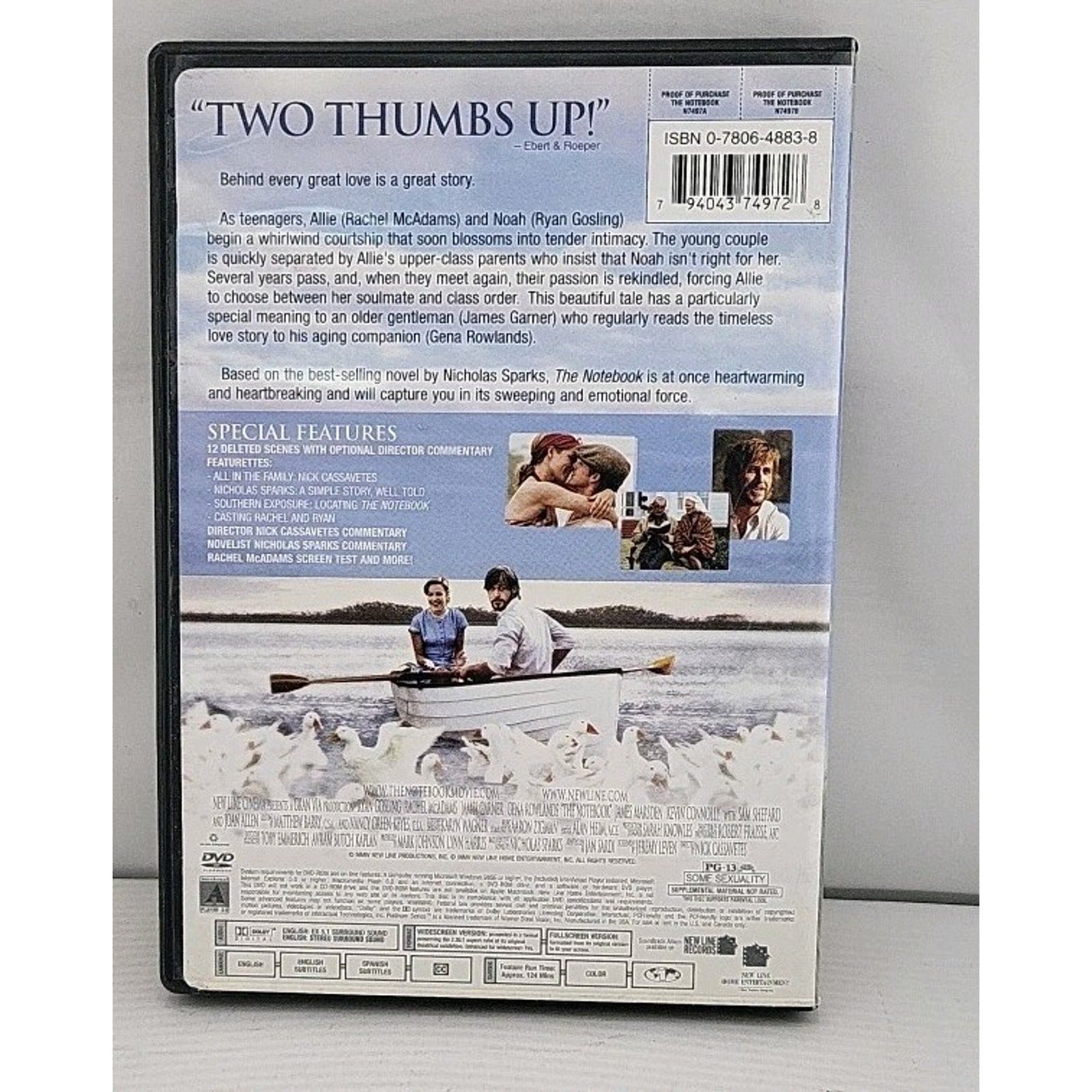 The Notebook (DVD, 2004)