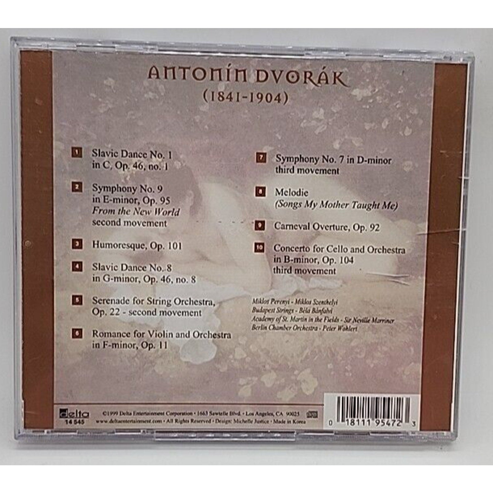 Masterpieces of the Millennium by A. Dvorak (CD, 2000)