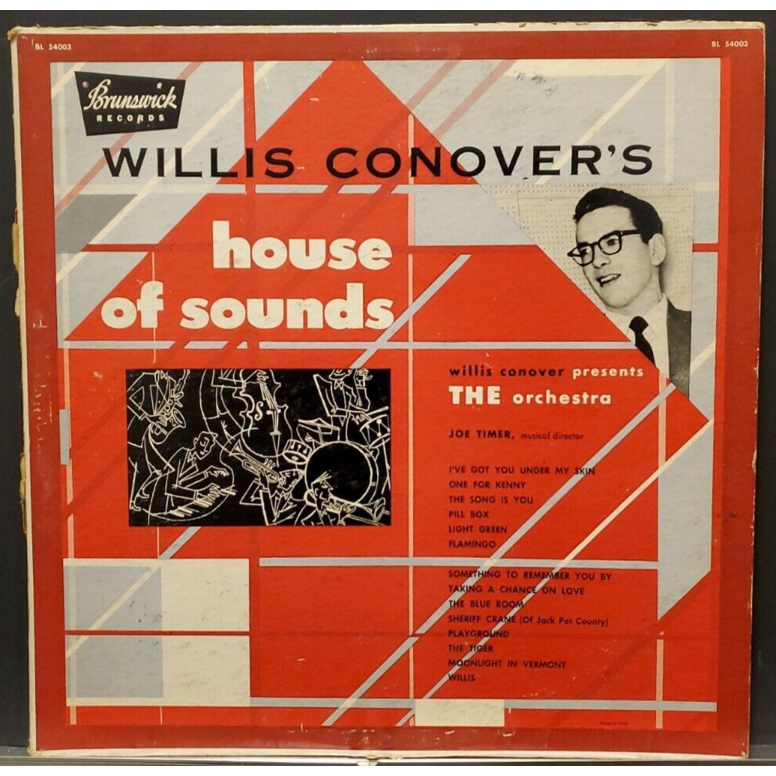 Willis Connover's House of Sounds/Jo Timer/1954 DG Mono/Brunswick BL 54003
