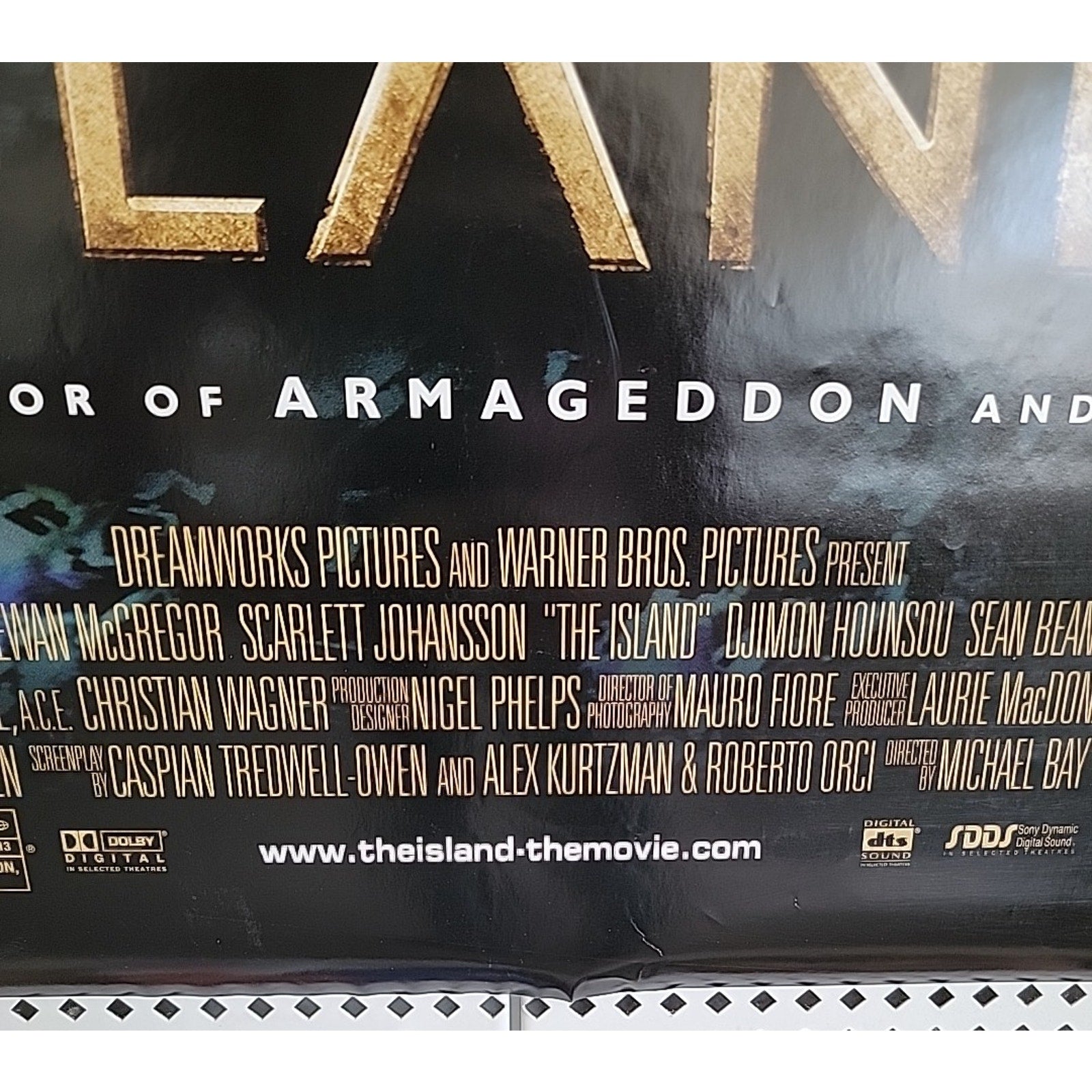 The Island 2005 Double Sided Original Movie Poster 27" x 40"