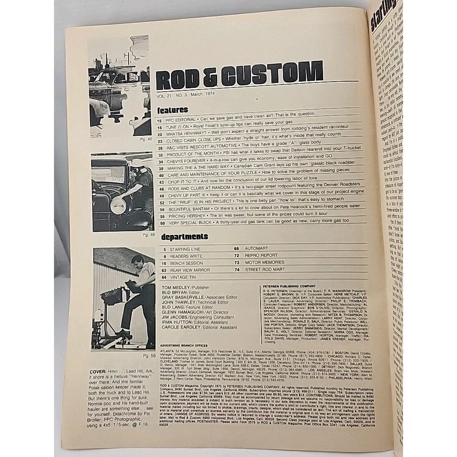 Rod & Custom Magazine - March 1974 - Vol. 21 No. 3