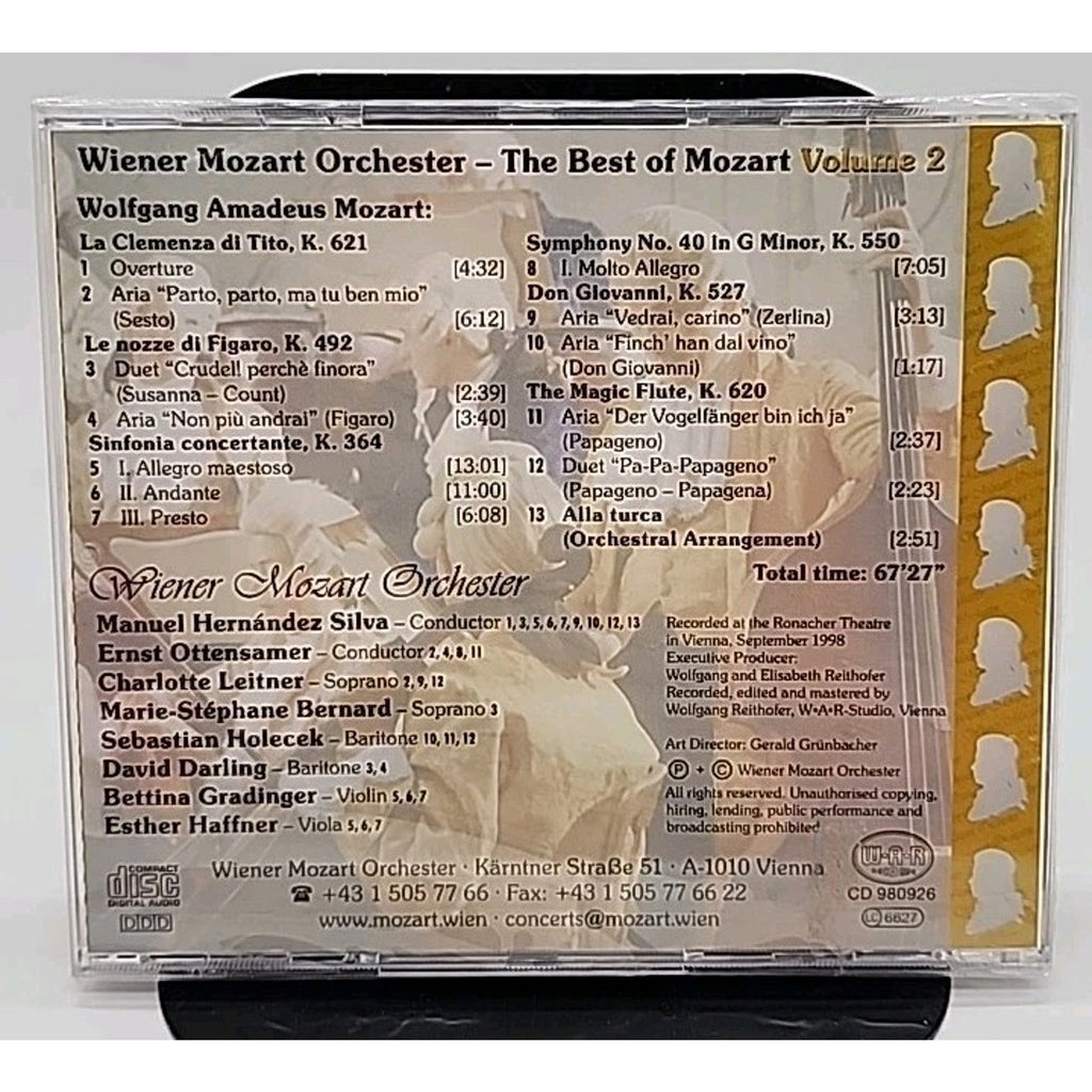 The Best Of Mozart Volume 2 CD *Brand New*