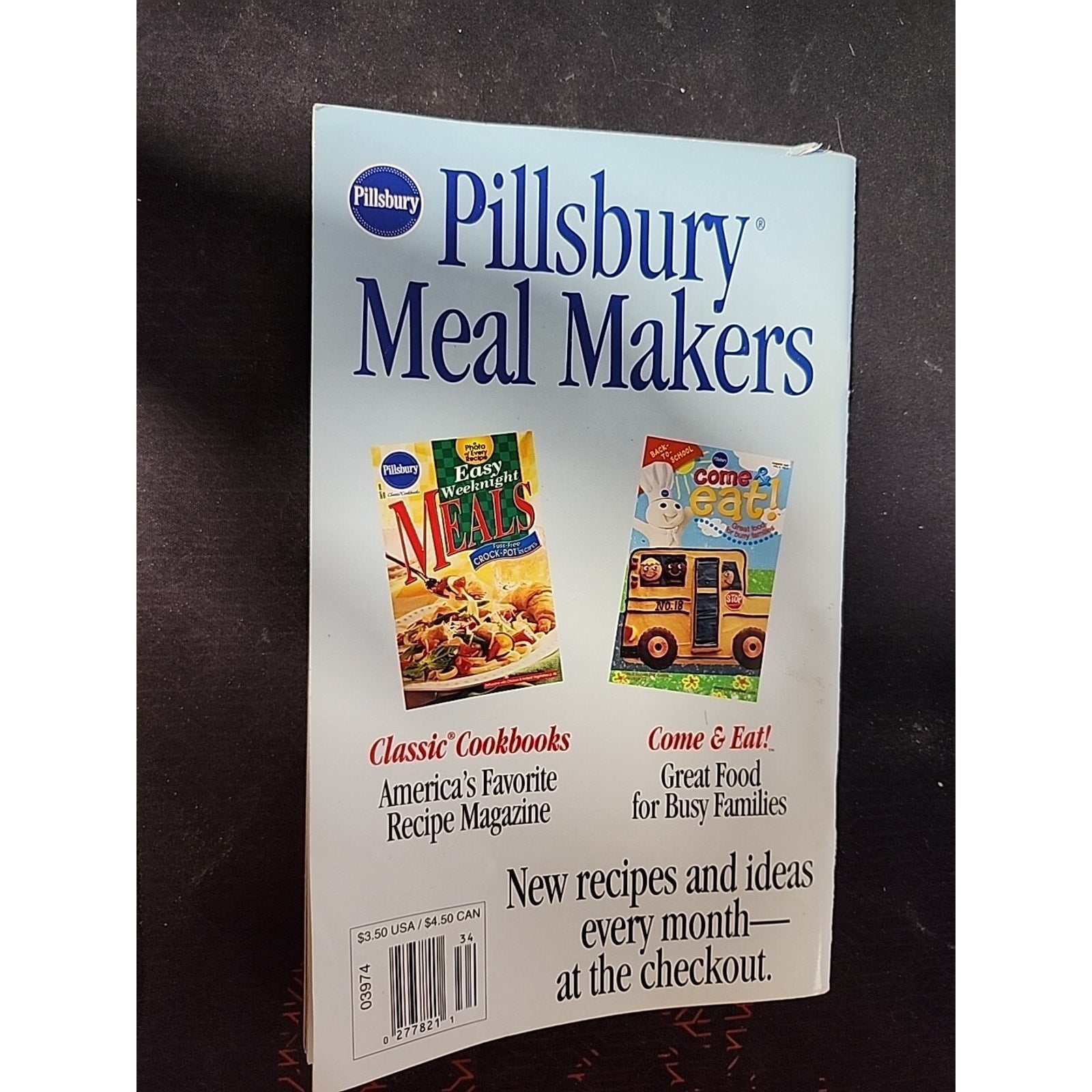 Vintage 2000 Pillsbury Recipes Cookbook Cook Book Cooking Paperback Book