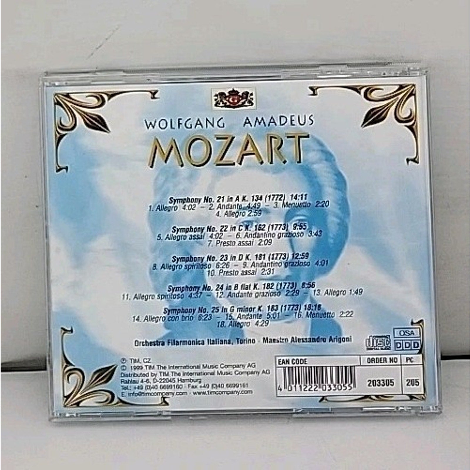 Wolfgang Amadeus Mozart - 5 Symphonies - CD