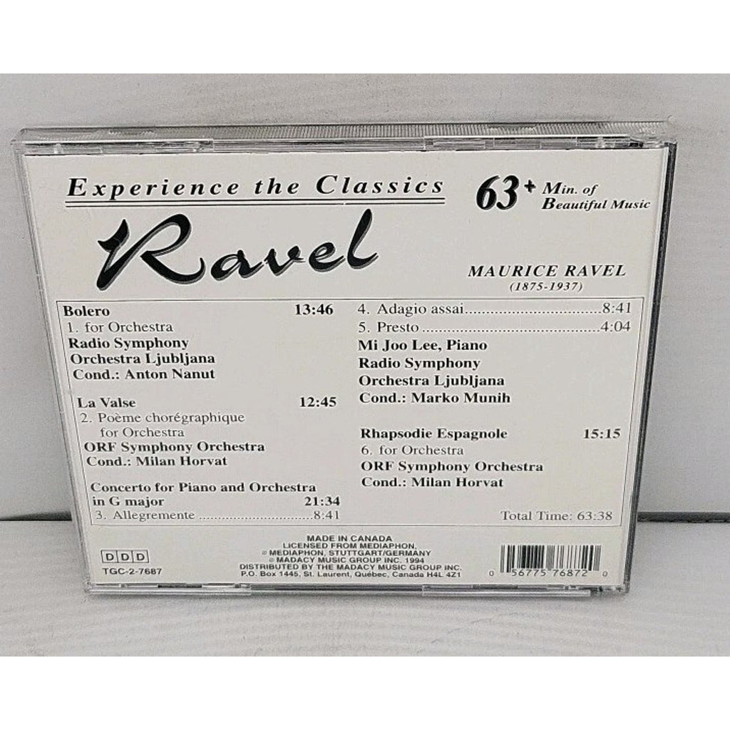 Experience the Classics: Ravel CD- Bolero, Rhapsodie Espagnole
