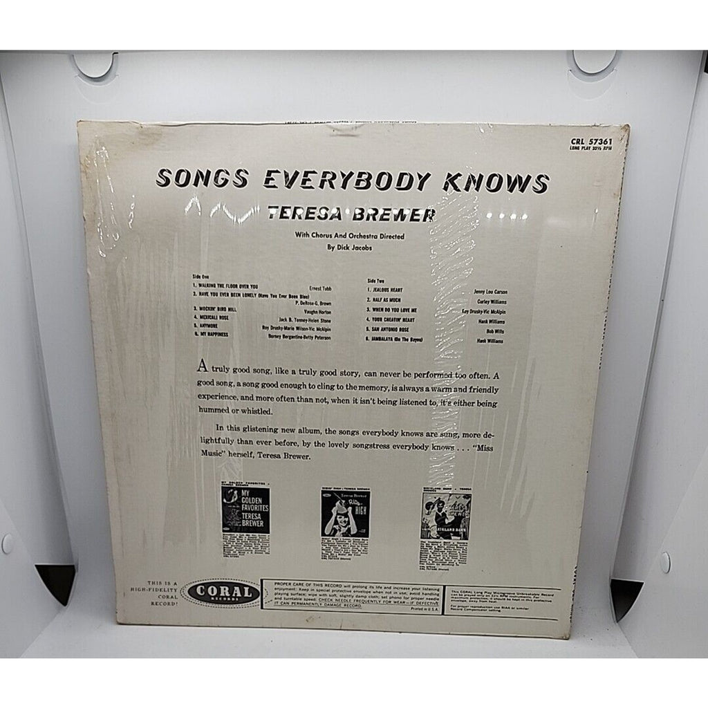 Teresa Brewer: Songs Everybody Knows (Record)
