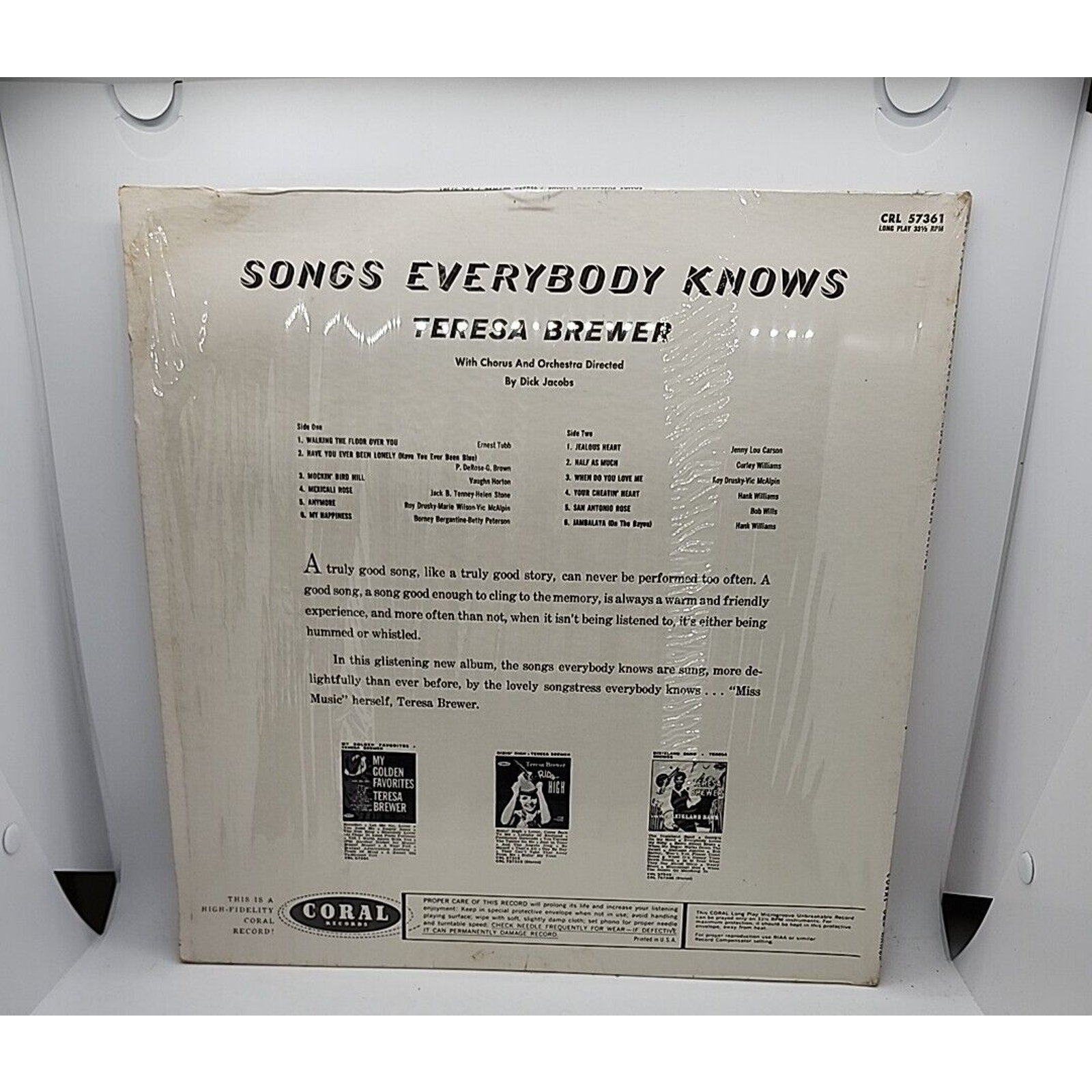 Teresa Brewer: Songs Everybody Knows (Record)