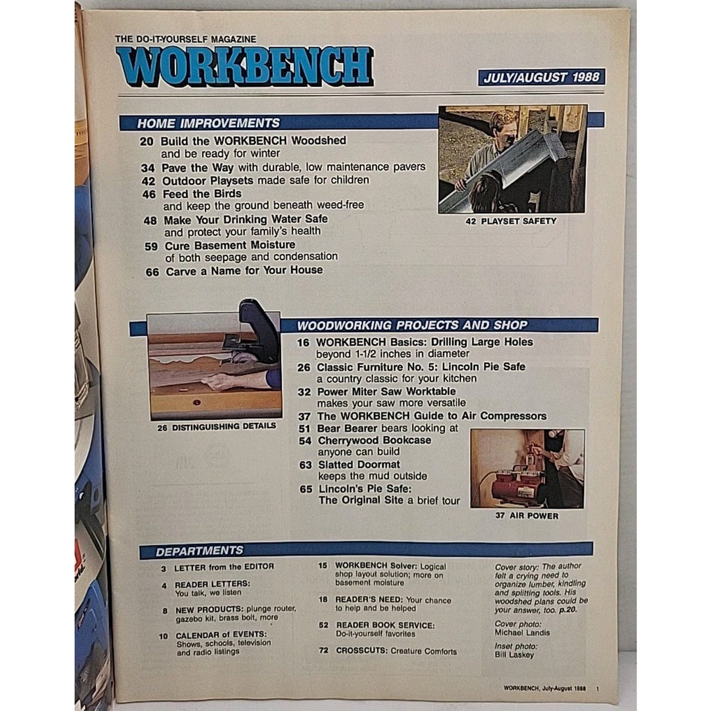 Workbench The Do-It-Yourself Magazine - August 1988 - Volume 44 Number 4