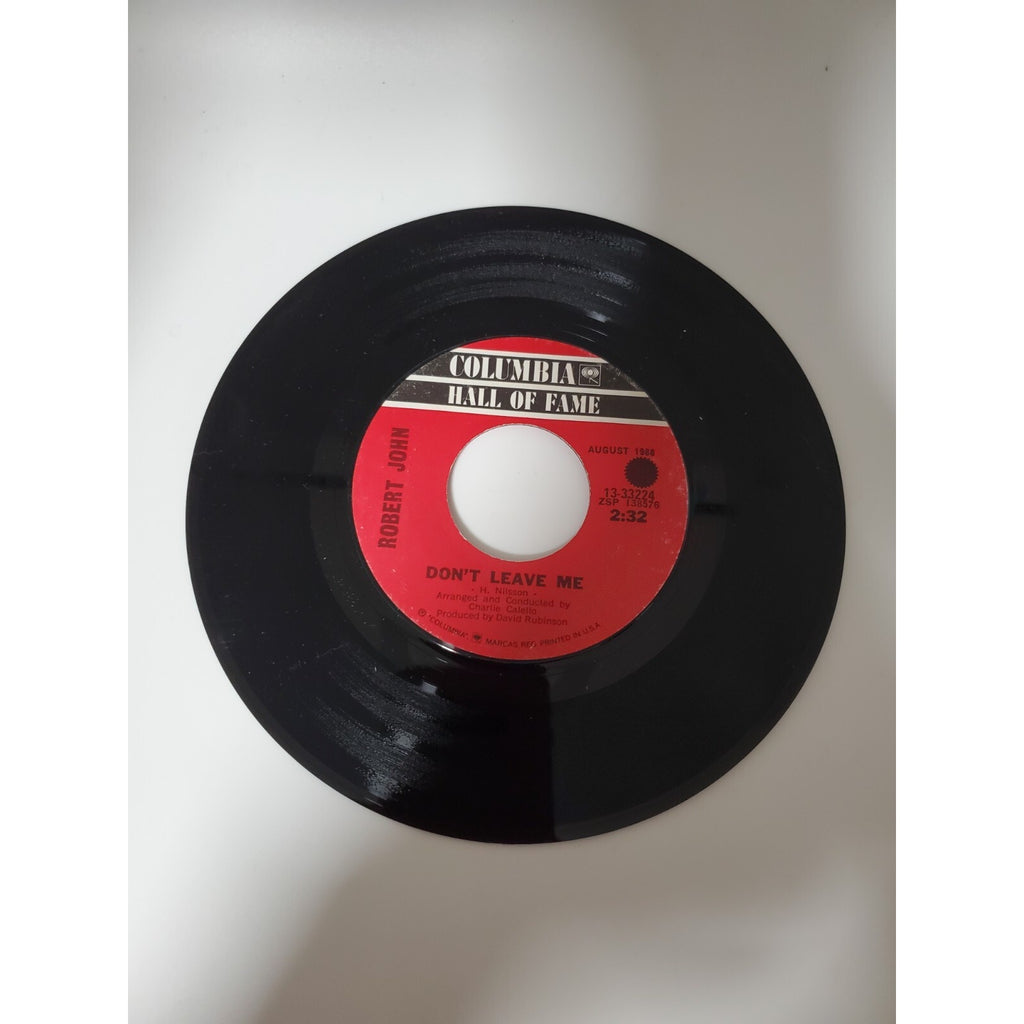Robert John - Don't Leave Me - 45RPM Record - Singles