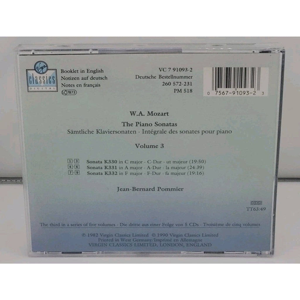 Mozart:Piano Sonatas, Vol. III (CD)