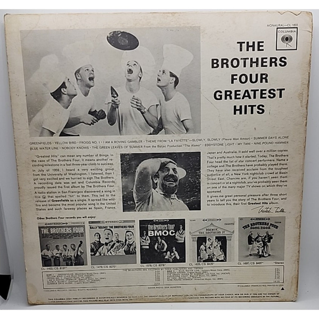 The Brothers Four Greatest Hits (Record)
