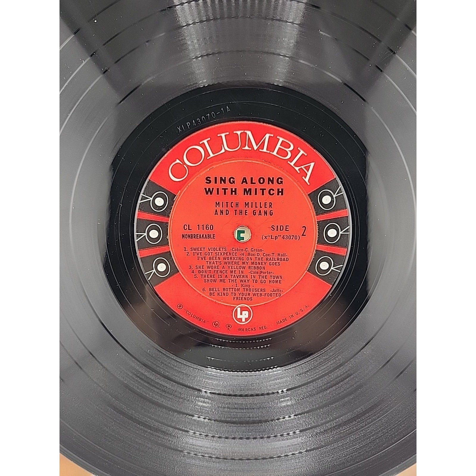 Sing Along With Mitch by Mitch Miller LP Vinyl Columbia Records CL 1160