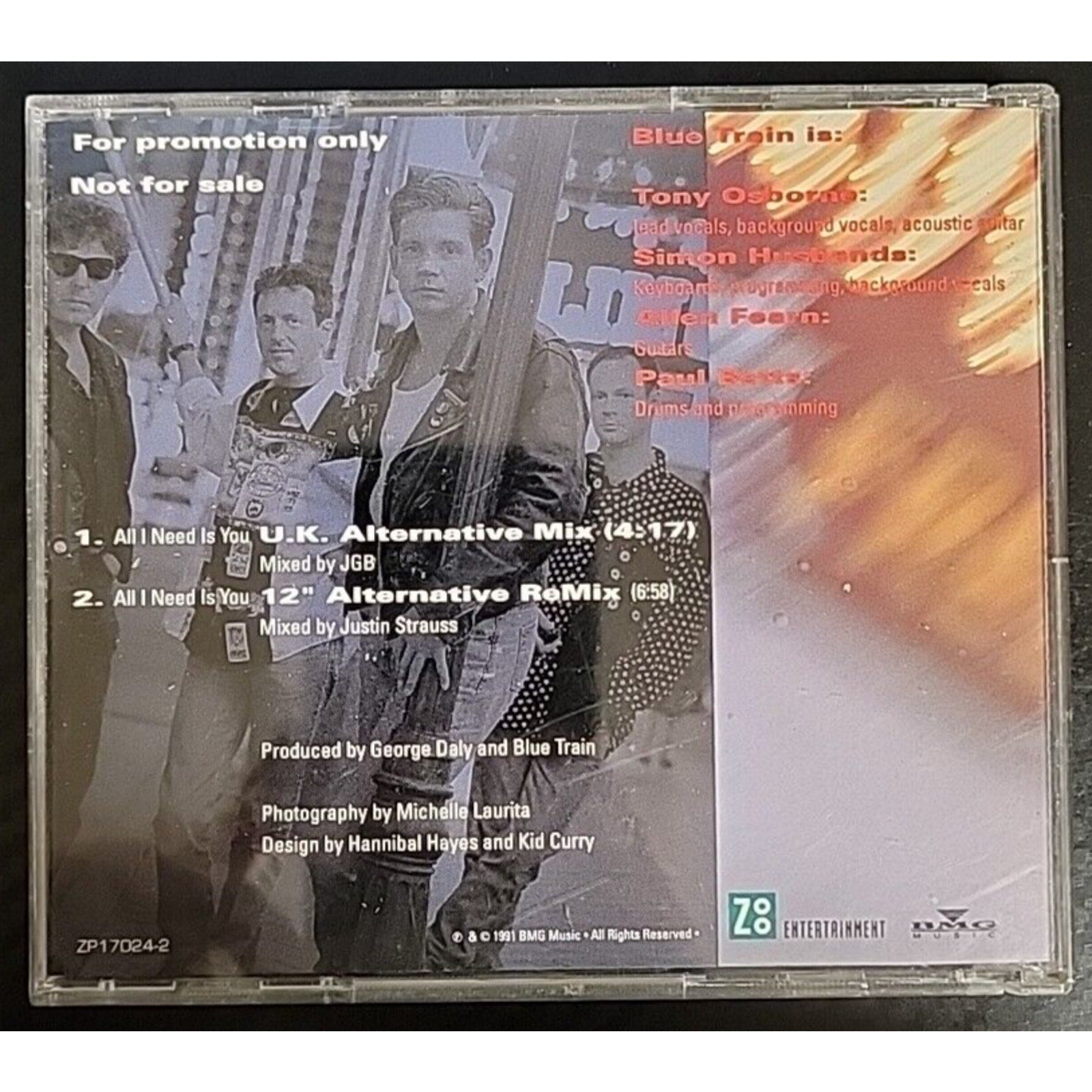 Blue Train All I Need Is You CD Single