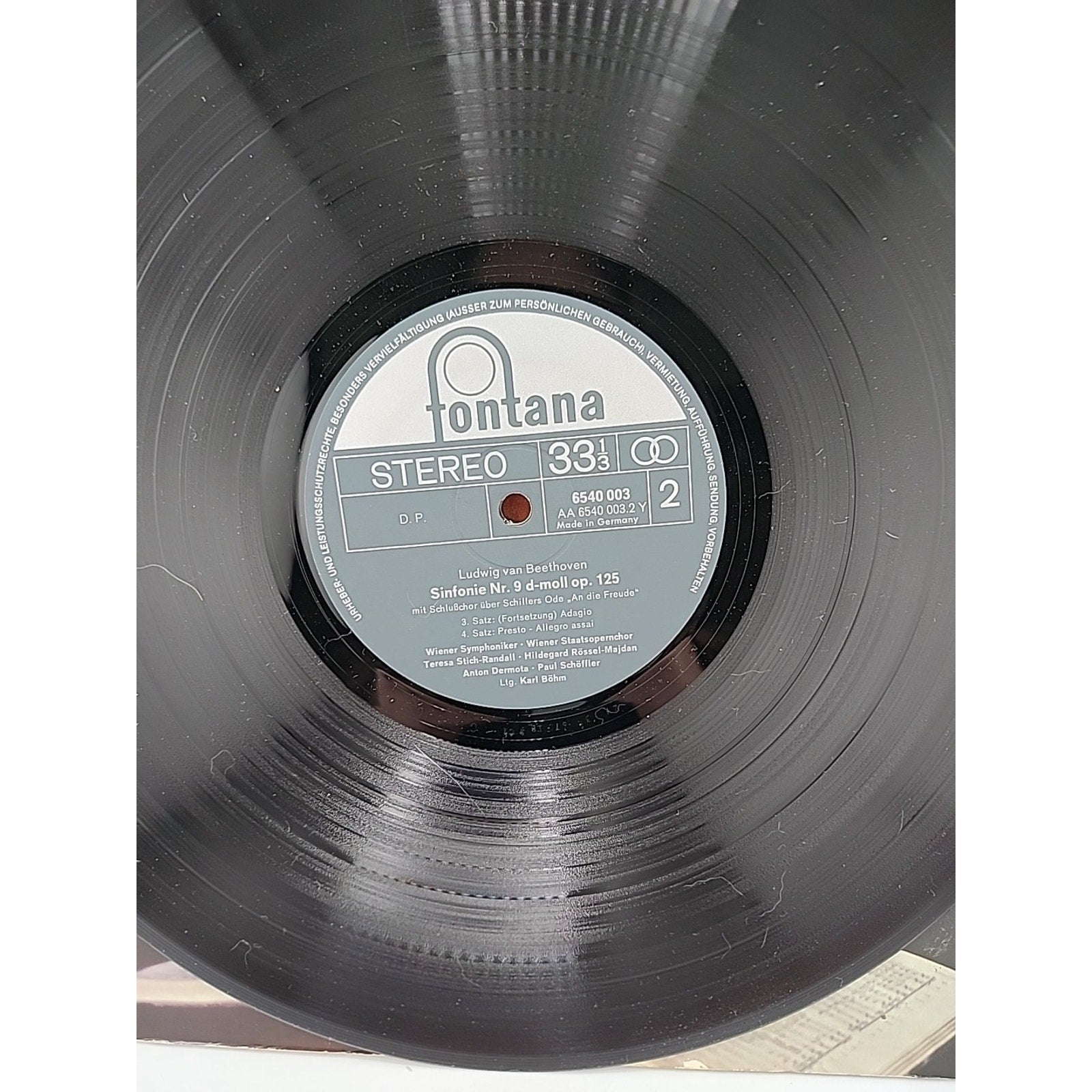 12" LP - Karl Böhm - Beethoven Ninth (Record)