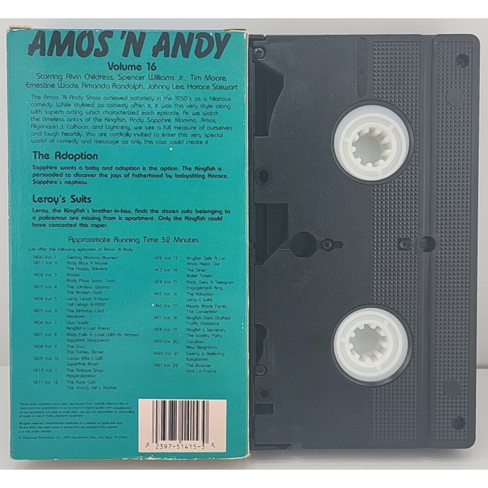 Amos n Andy Volume 16 The Adoption, Leroy's Suits VHS Tape