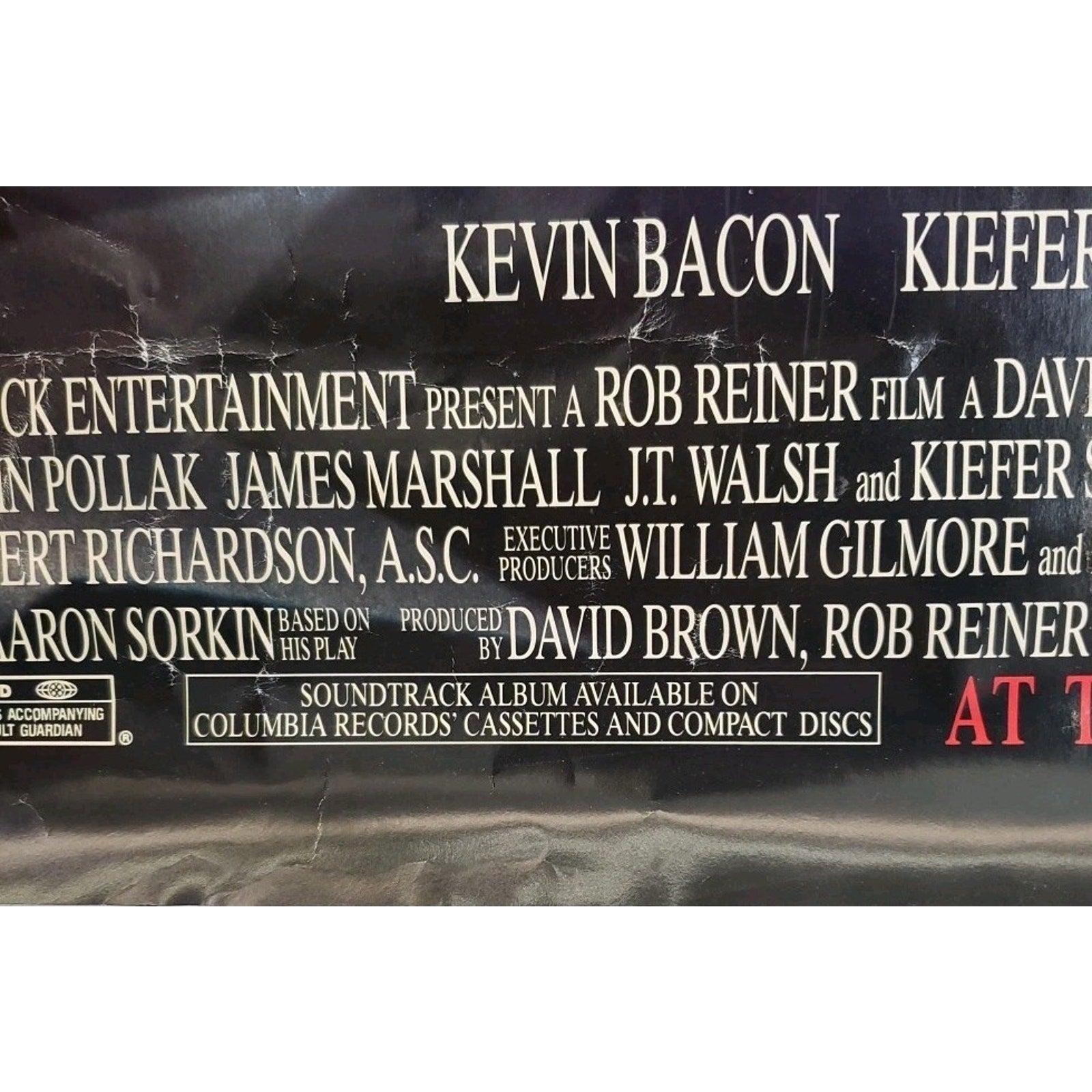 A Few Good Men 1992 Movie Poster 27x40 Theater Size Nicholson Tom Cruise