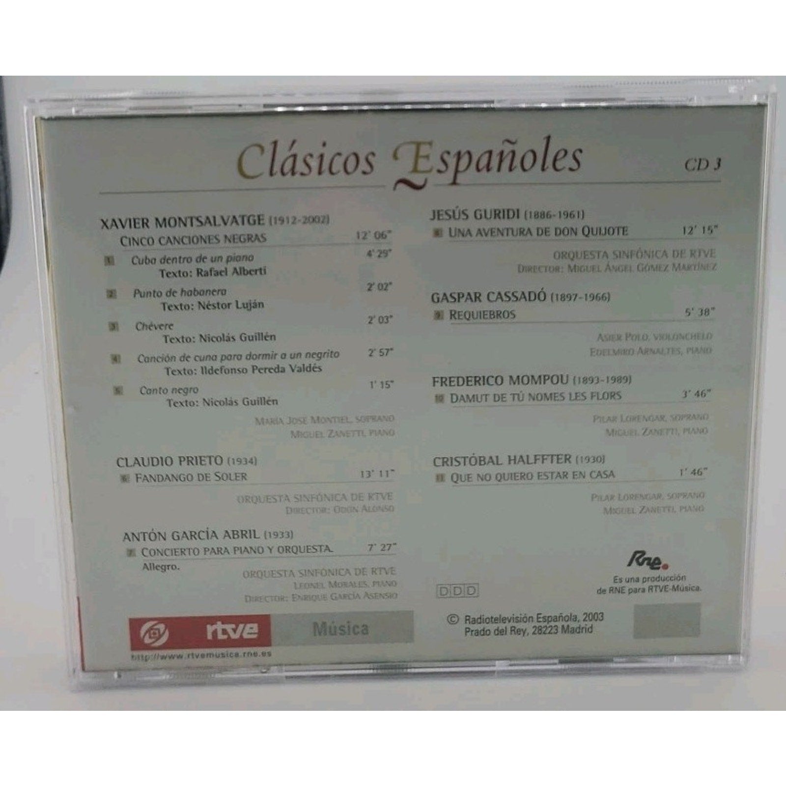 Clásicos Españoles 5 CD Set
