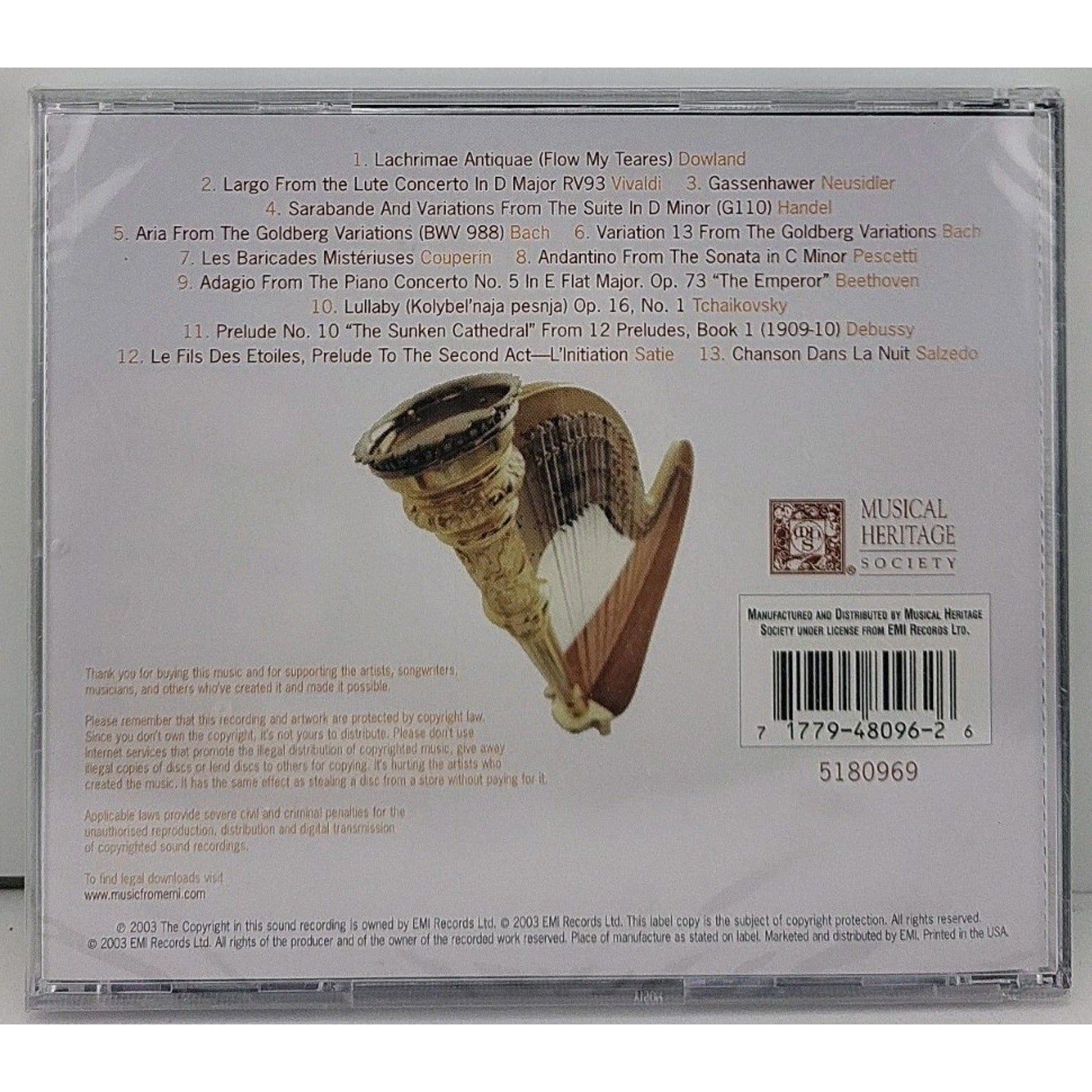 Julia Thornton "Harpistry" CD *Brand New*