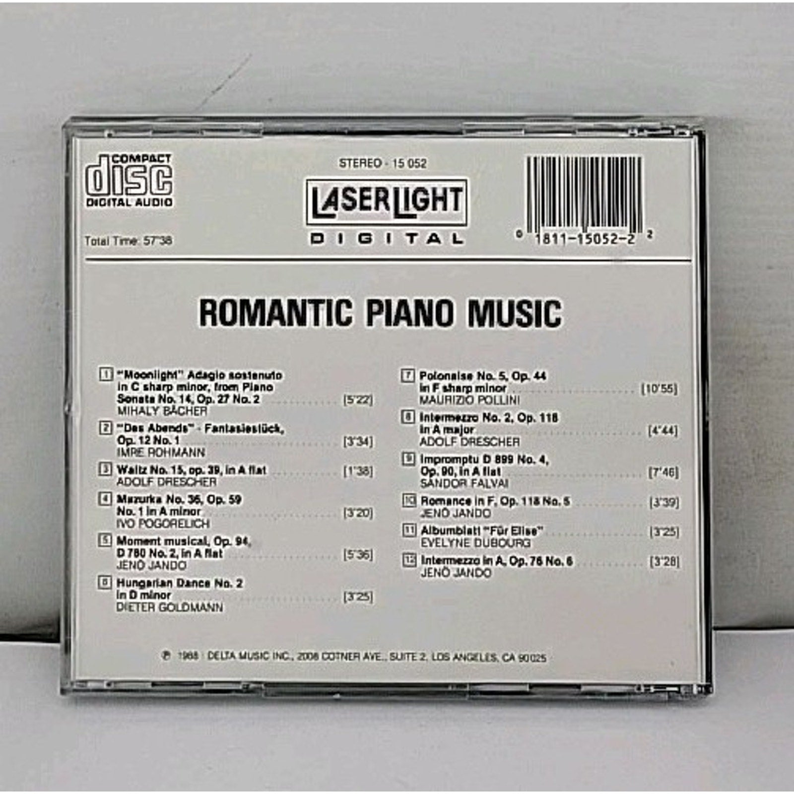 Romantic Piano Music by Pollini / Jando / Goldman / Pogorelich (CD, 1990)
