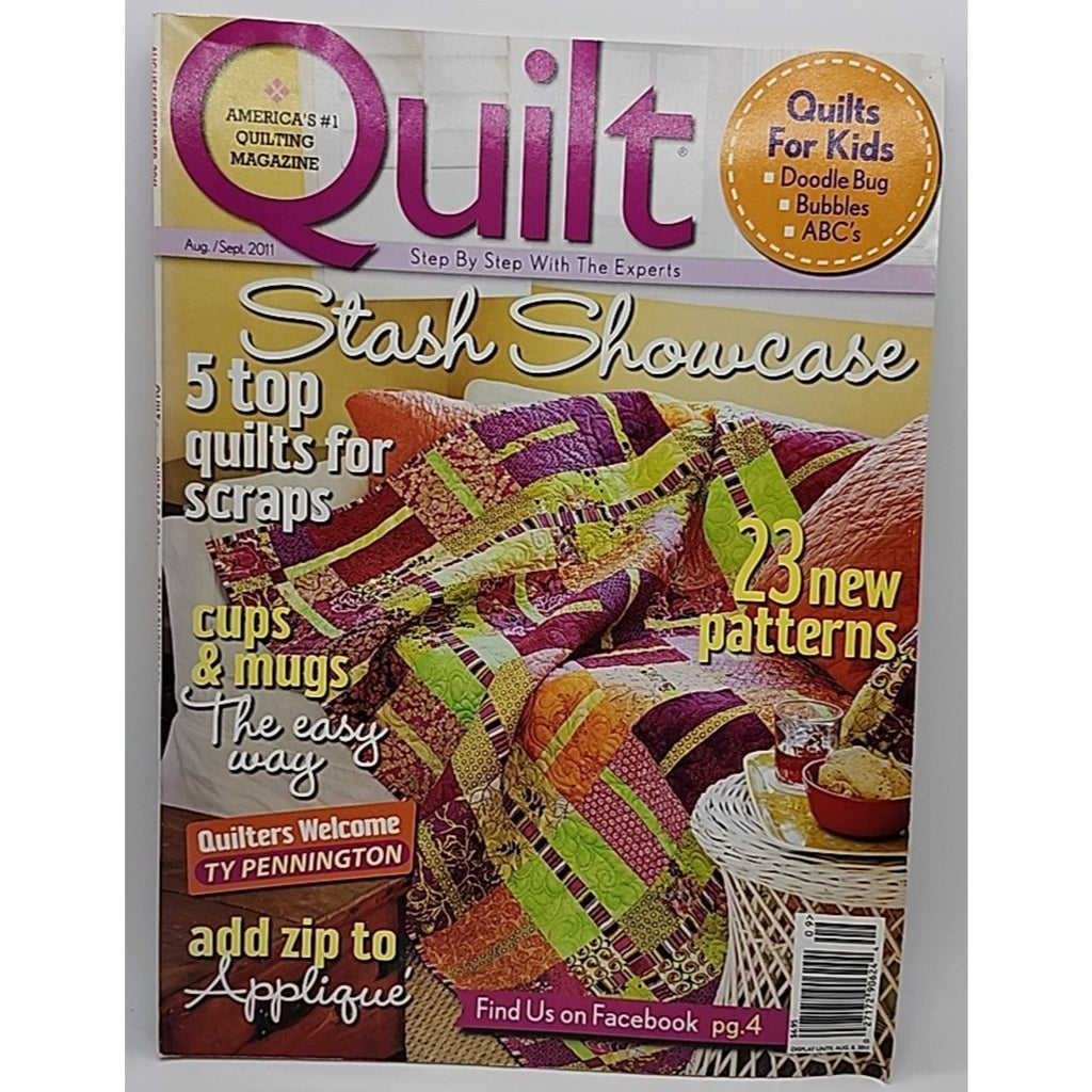 Quilt Magazine August September 2011 Complete w/Patterns
