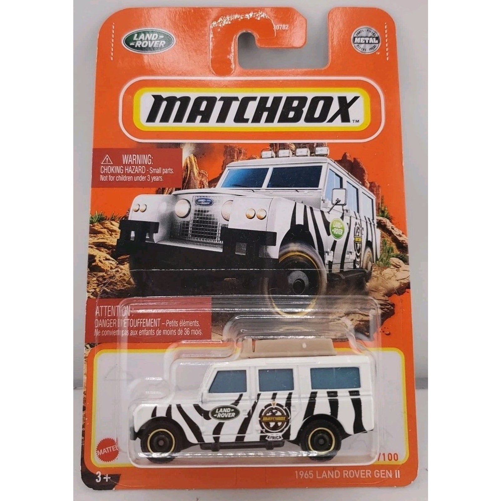 2022 Matchbox 1965 Land Rover Gen II WHITE #45/100