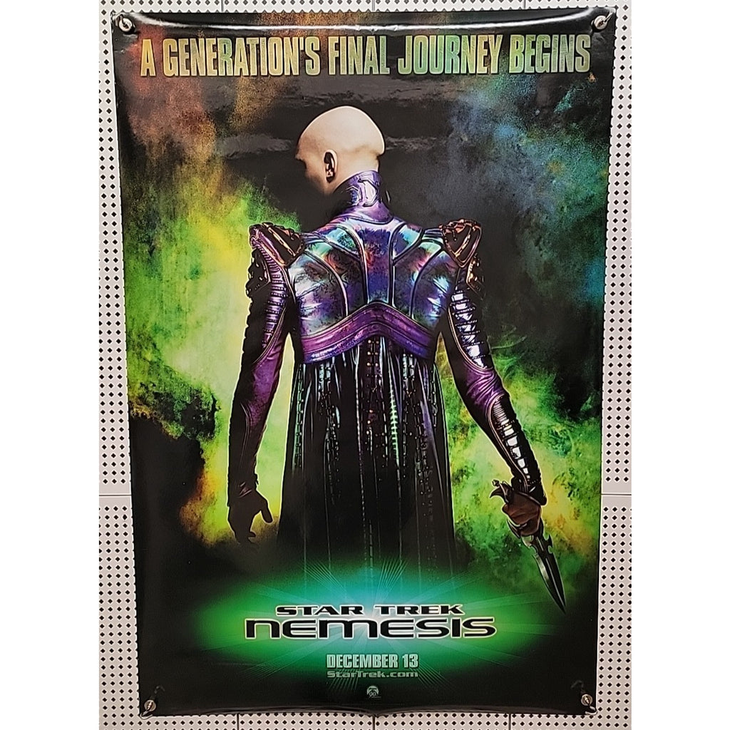 2002 Original Double-Sided Movie Poster Star Trek Nemesis 27x40 Stewart Hardy