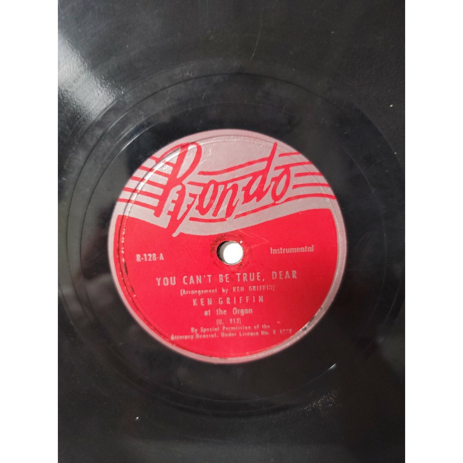 Ken Griffin - Cuckoo Waltz / You Can't Be True Dear (Vinyl)