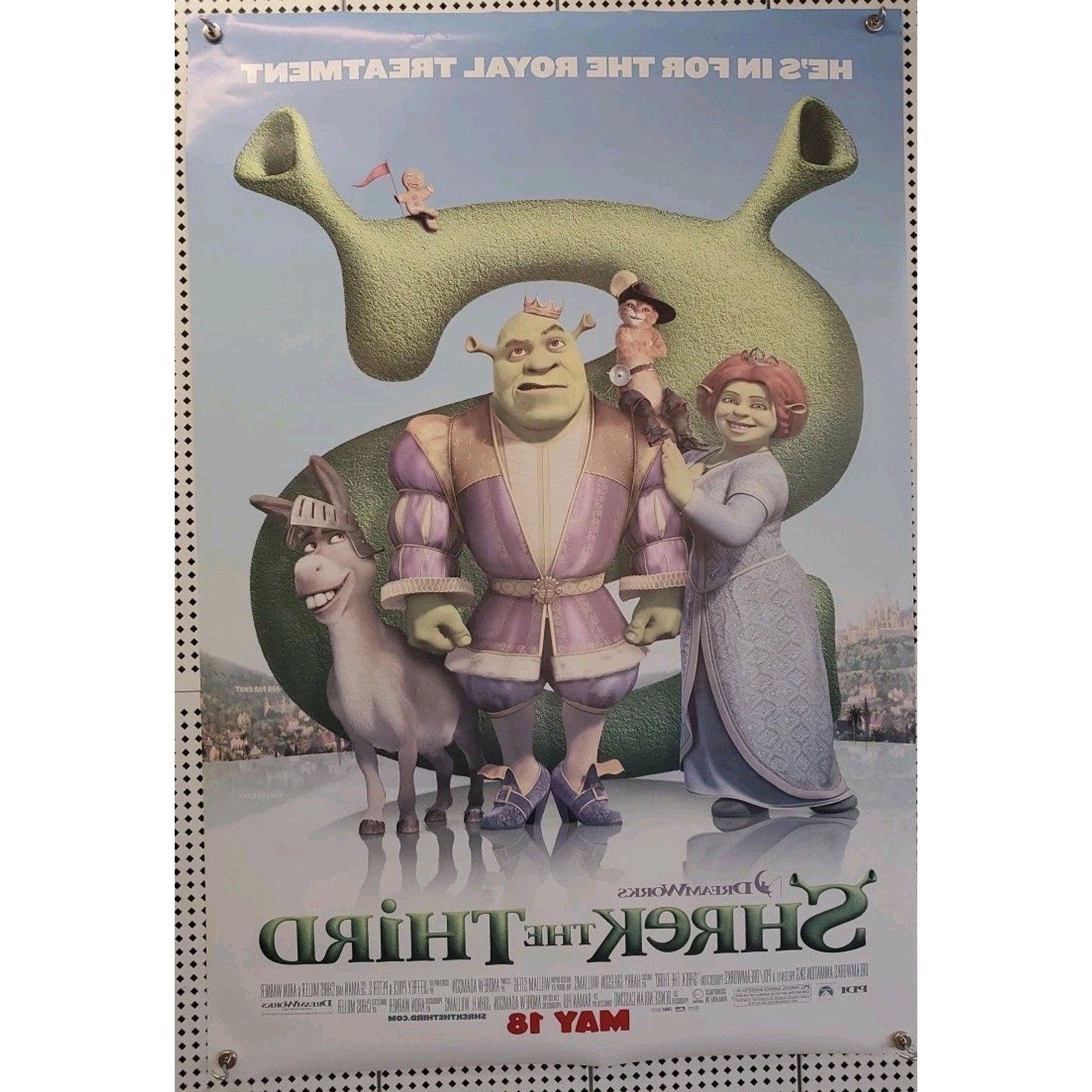 Shrek the Third 2007 Double Sided Original Movie Poster 27x 40