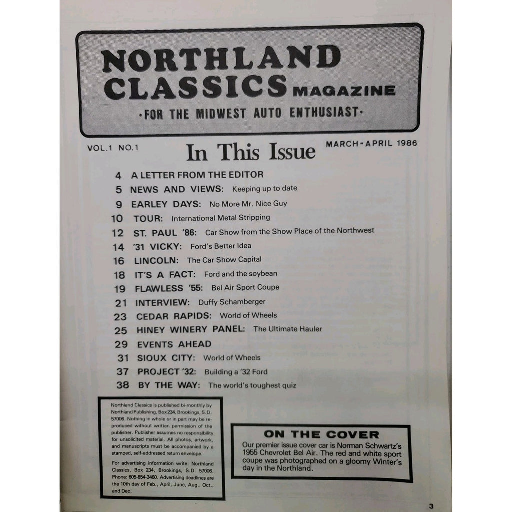 Northland Classics Magazine March/April 1986