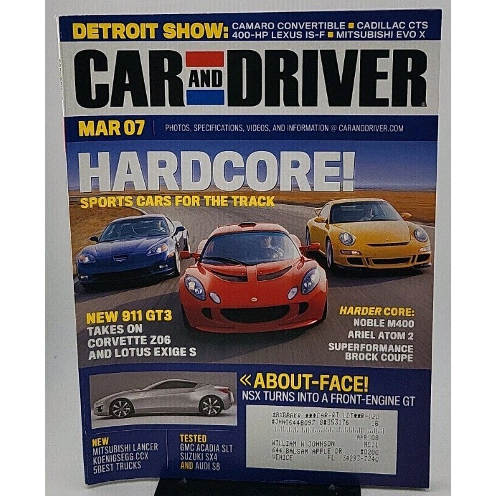 Car And Driver Magazine - March 2007 - Vol. 52 No. 9
