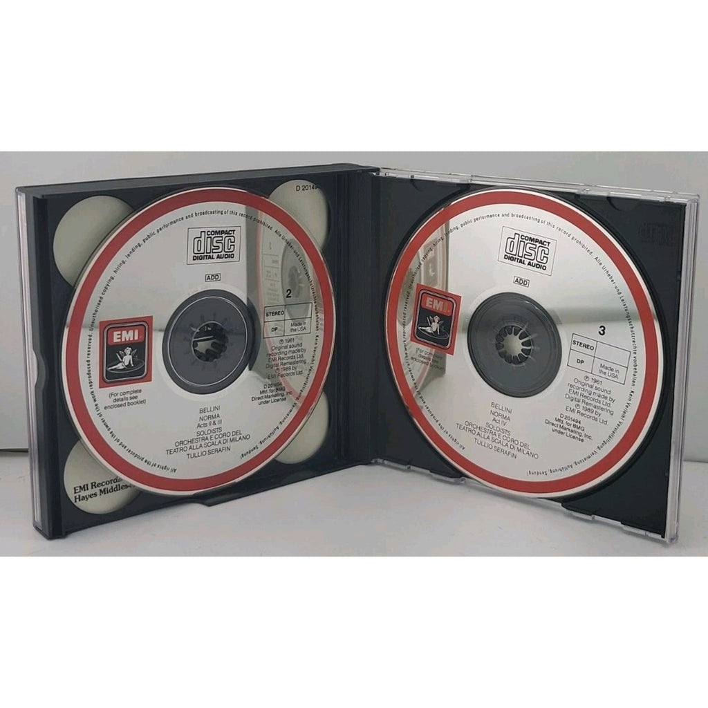 Bellini: Norma - Maria Callas - Set of 3 Audio CDs & 70 Page Booklet
