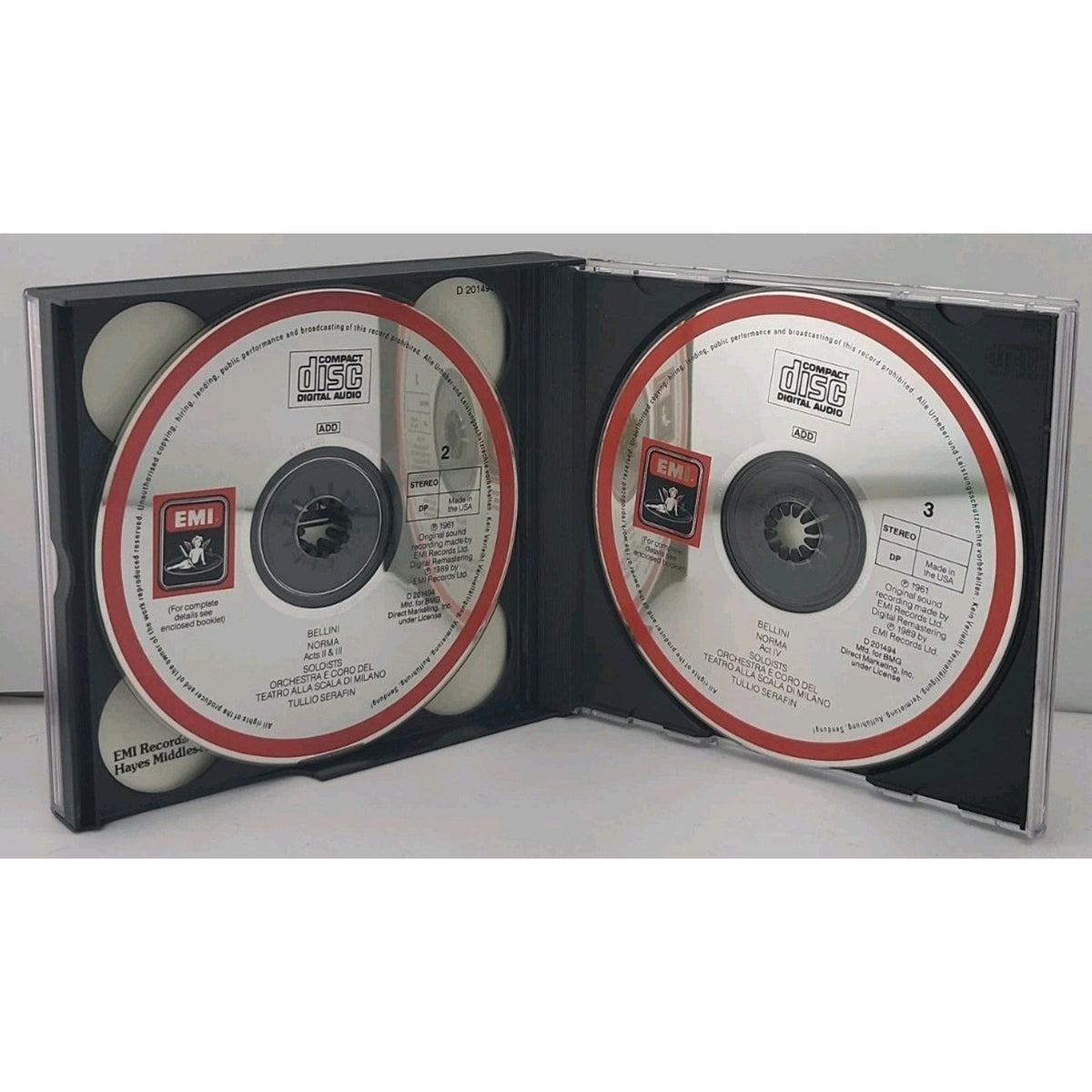 Bellini: Norma - Maria Callas - Set of 3 Audio CDs & 70 Page Booklet